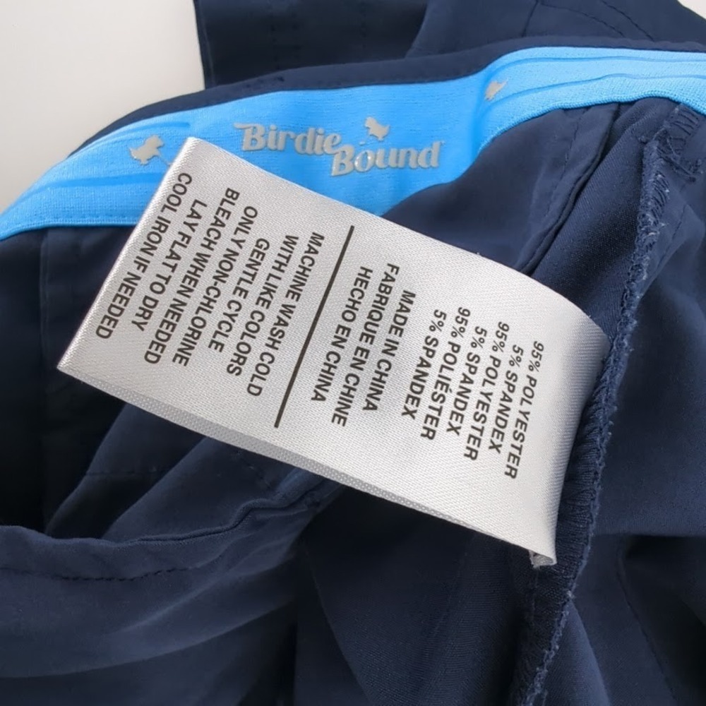 Birdie Bound Golf Shorts Mens Size 32 Blue Performance Stretch Casual 8" - Picture 5 of 9